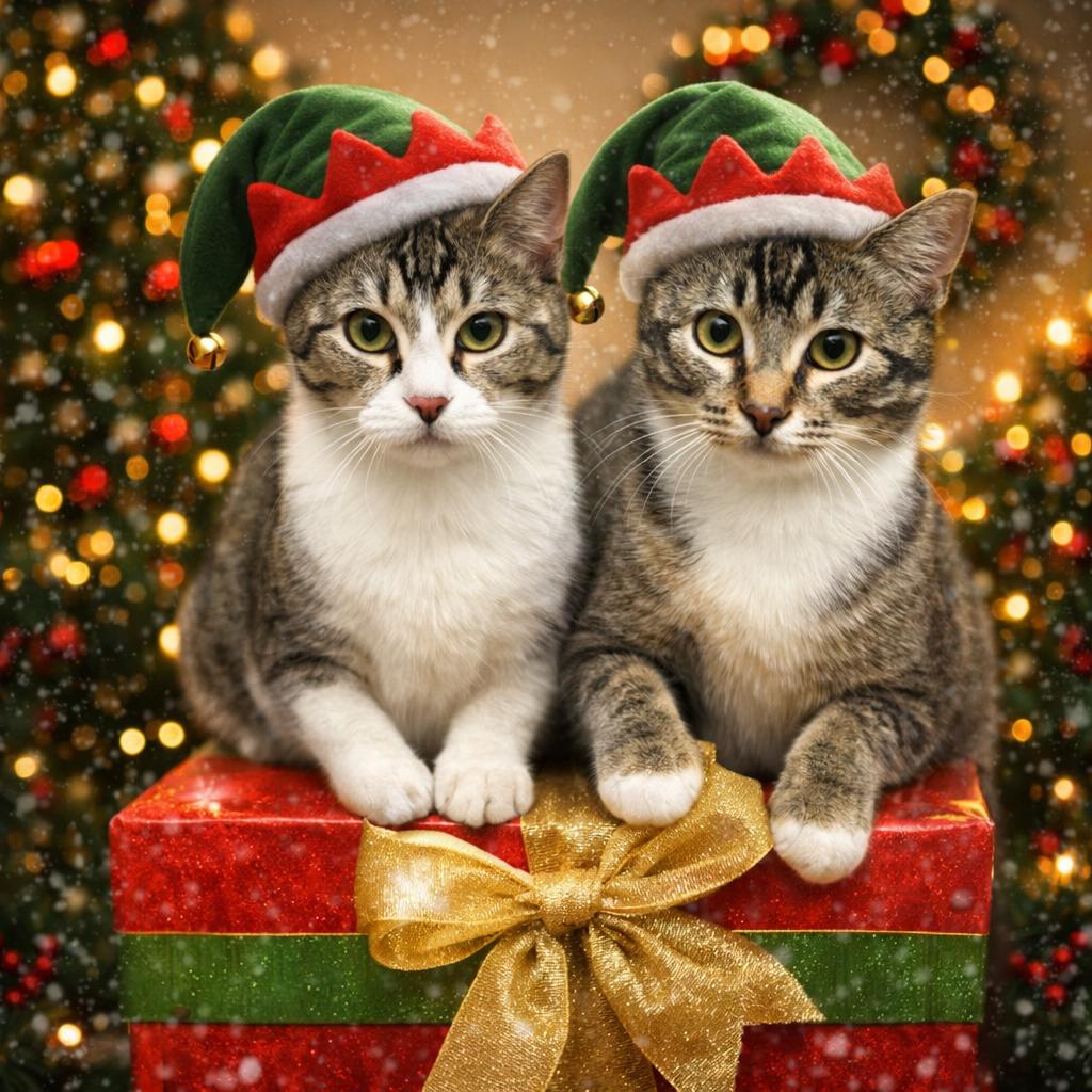 Enlarge Margaret and Henrietta's Christmas Plea, a Adopted Tabby in Greenville, DE image 3/3