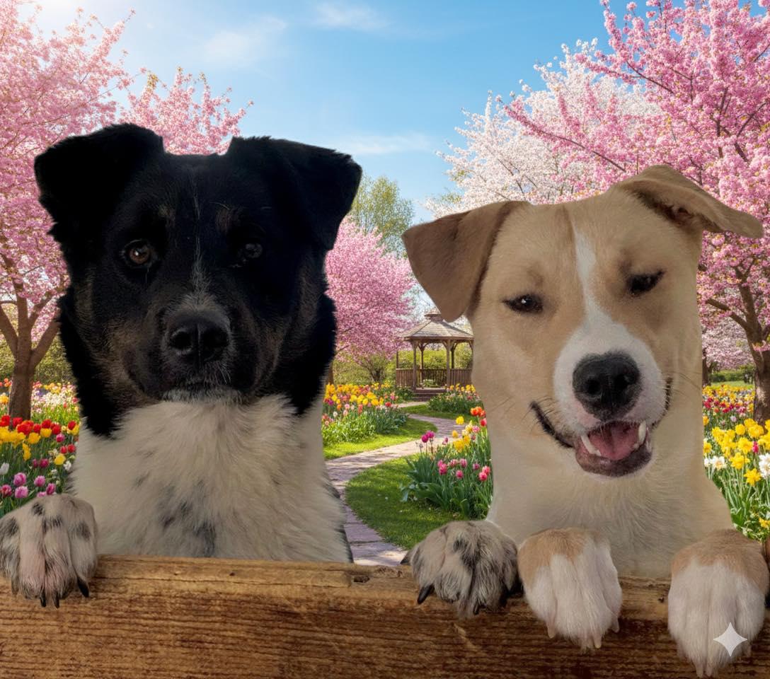 Laverne and Shirley Bonded Sisters, Adoptable, Adult Female Mixed Breed.