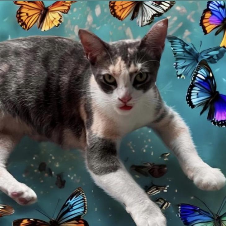 Enlarge SPICE, a Adoptable Domestic Short Hair in Oakland Park, FL image 1/3