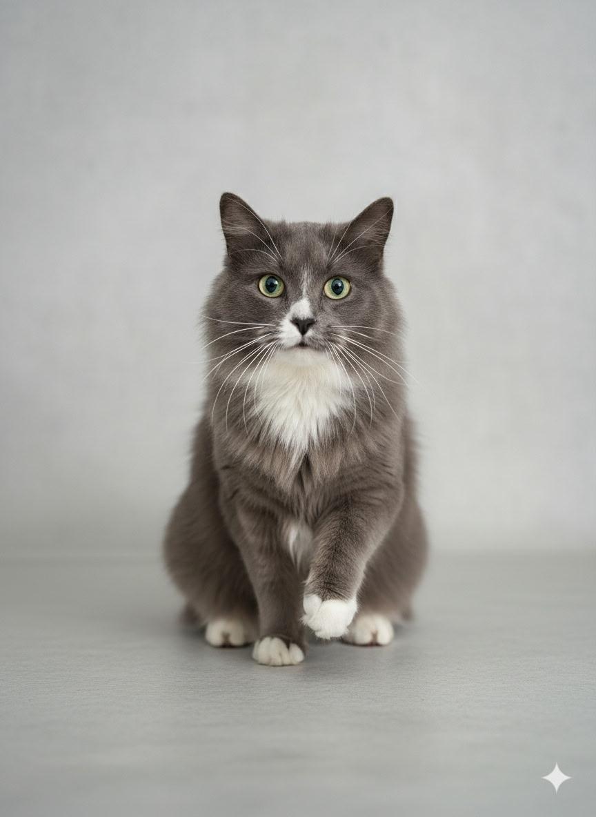 Wyeth, adoptable, Young Male Domestic Long Hair.