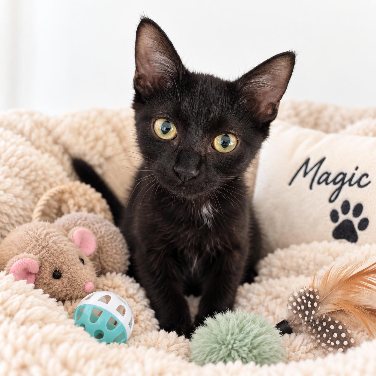 Magic, Adoptable, Kitten Male Domestic Short Hair.