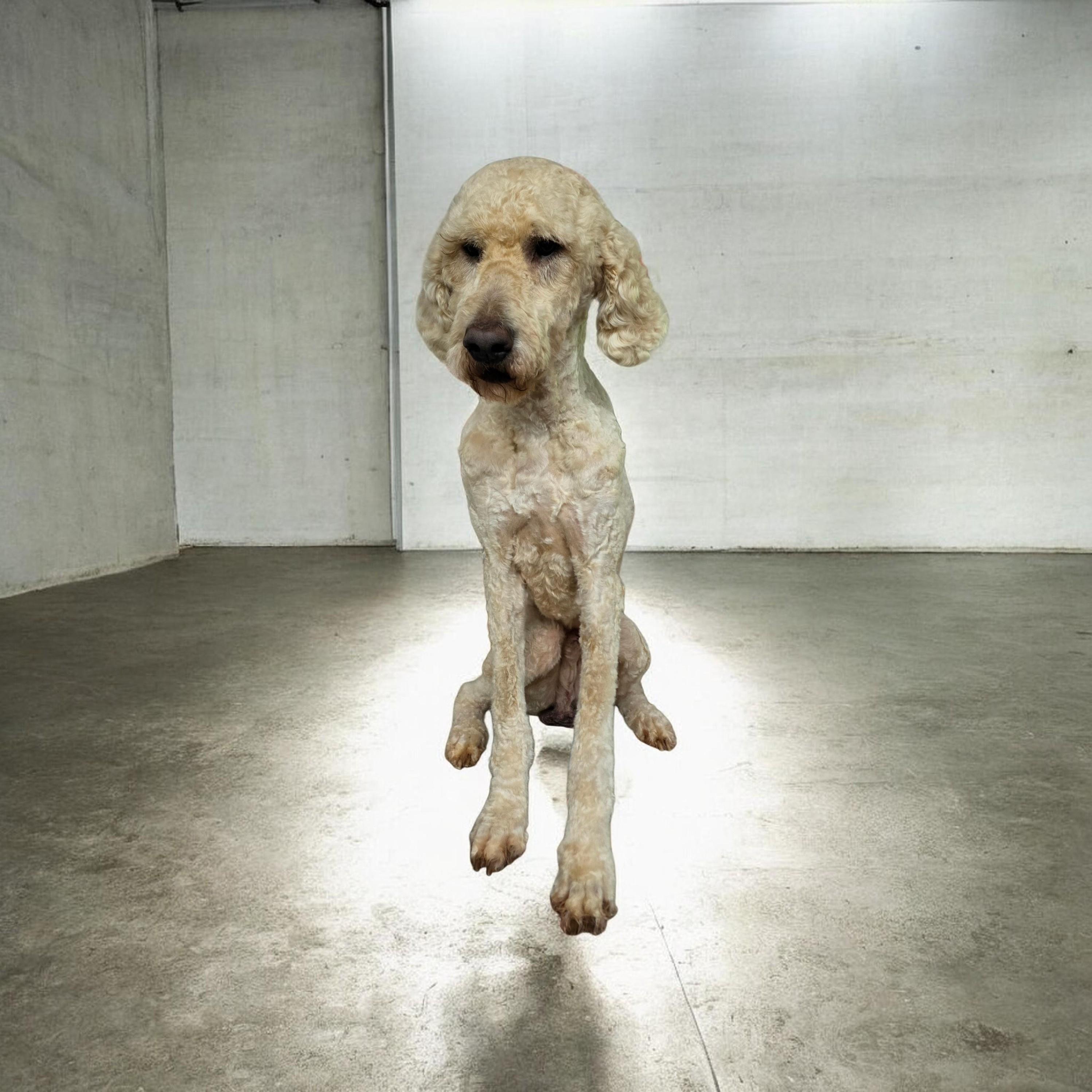 Duke, ADOPTABLE, Adult Male Standard Poodle.