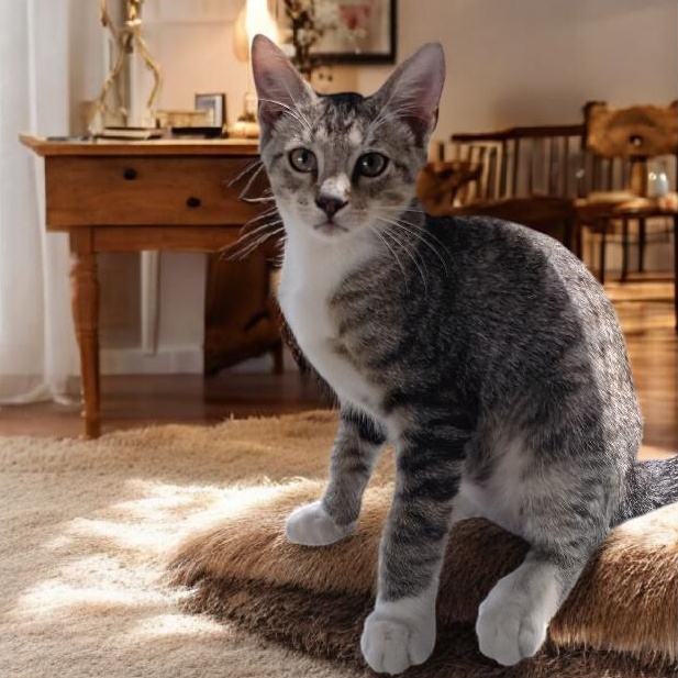 Sheriff, Adoptable, Young Male Domestic Short Hair.