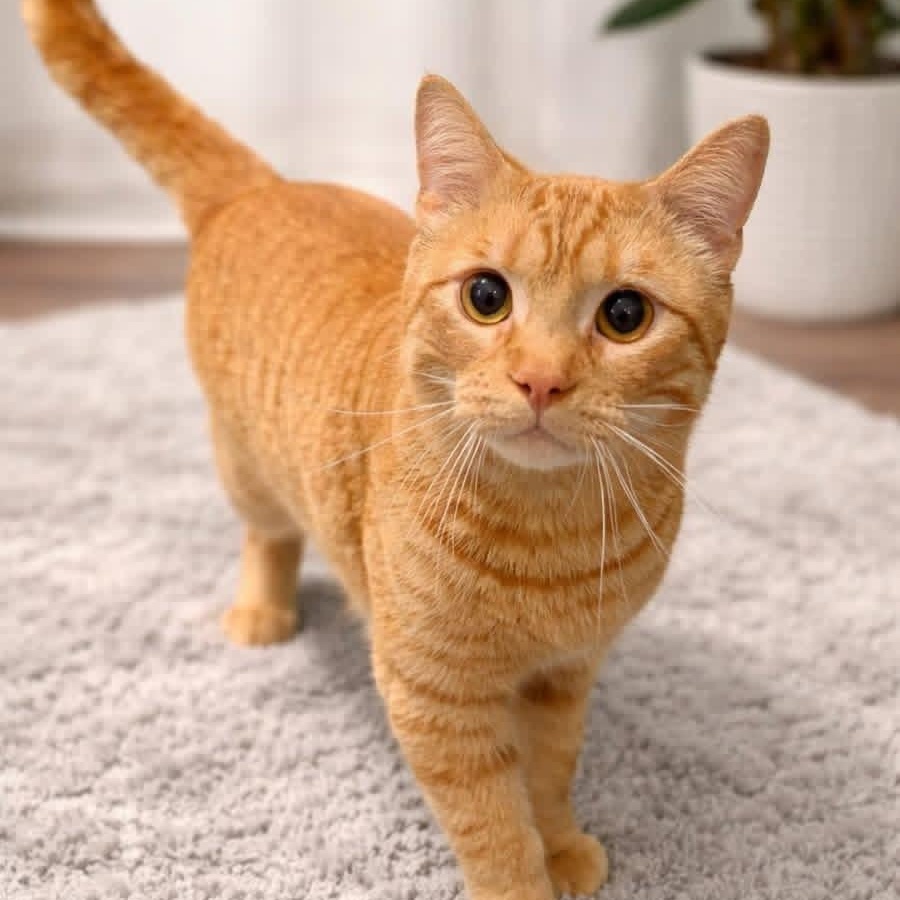 Fanta, adoptable, Young Male American Shorthair.