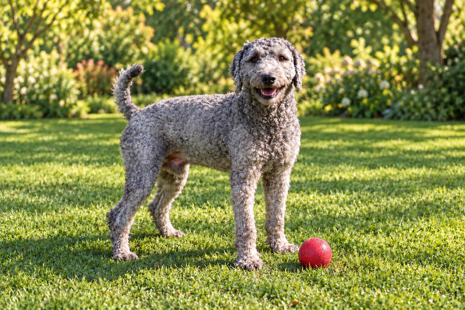 Dex, Adopted, Young Male Labradoodle.