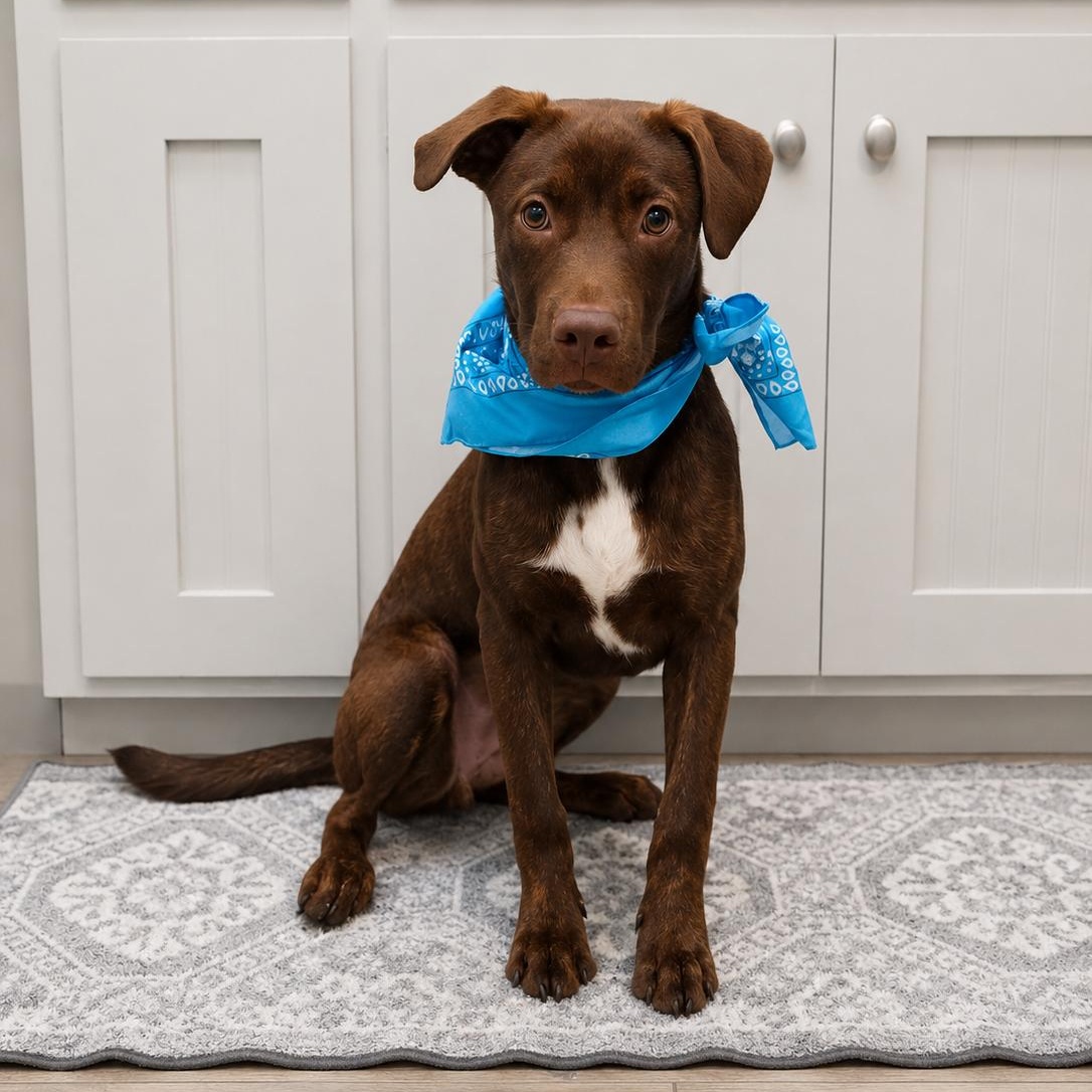 Oli, Adopted, Young Male Labrador Retriever.
