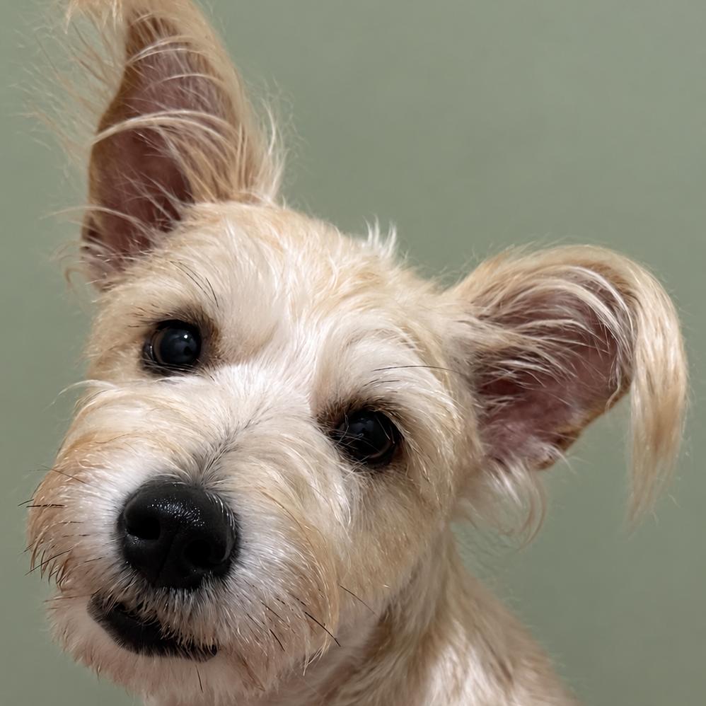 Enlarge Yasmine - shy Schnauzer girl, a Adoptable mixed breed in San Antonio, TX image 1/5