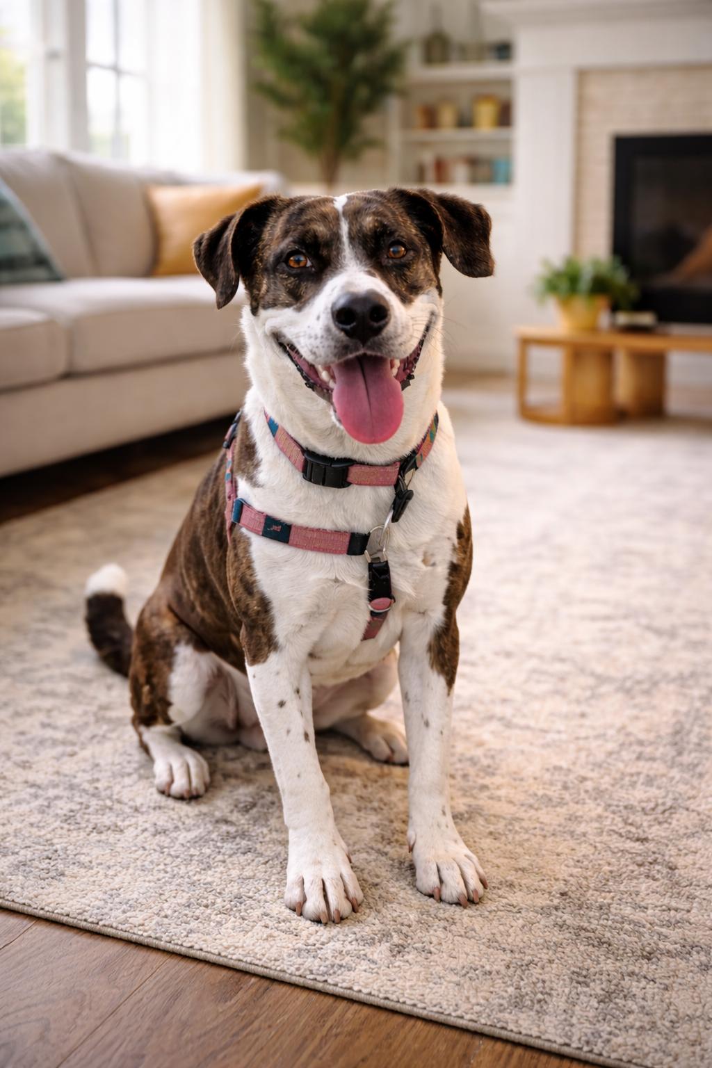 Kari, Adoptable, Young Female Mountain Cur & Catahoula Leopard Dog.