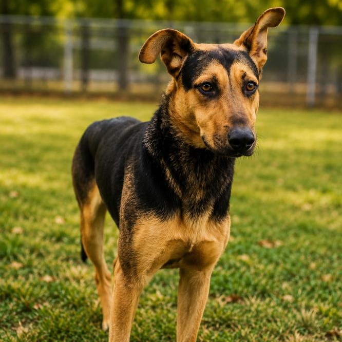 Rin Tin Tin, Adoptable, Adult Male German Shepherd Dog & Mixed Breed.