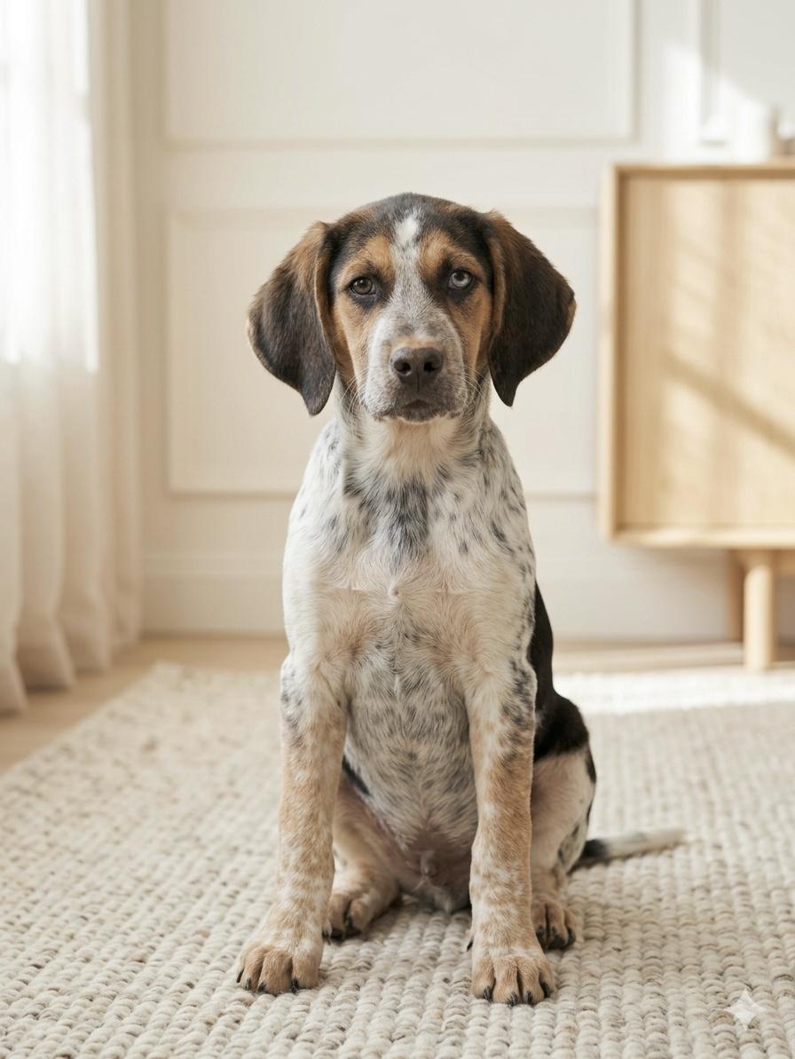 Pacha, adopted, Puppy Male Australian Shepherd & Treeing Walker Coonhound.