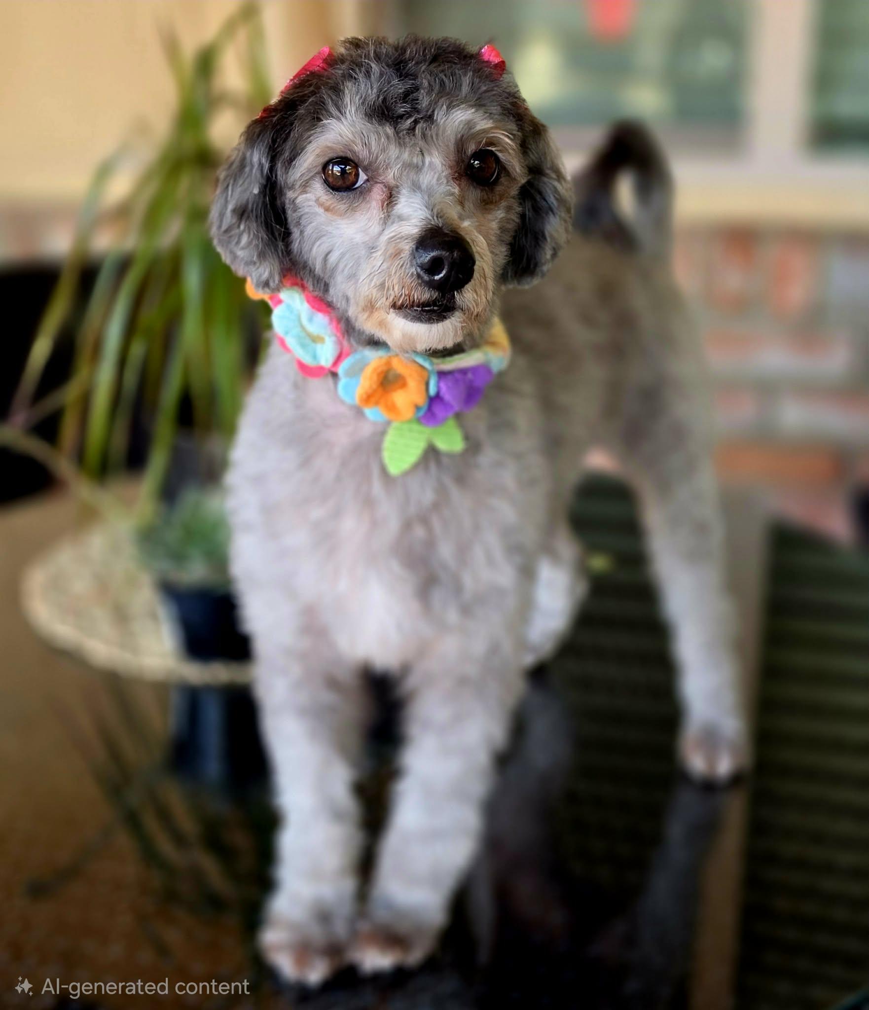 Lainey , adopted, Adult Female Poodle.