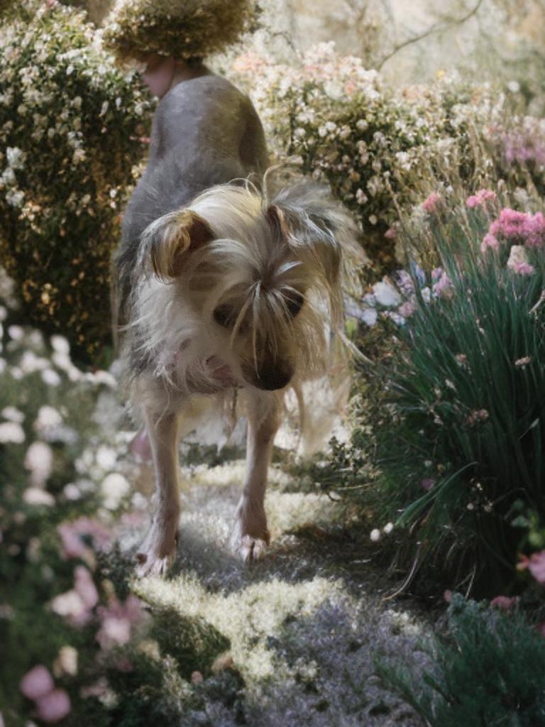 Gabriella, ADOPTABLE, Senior Female Chinese Crested Dog.