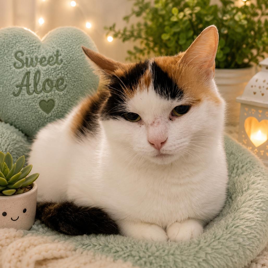 Aloe, Adoptable, Young Female Domestic Short Hair.