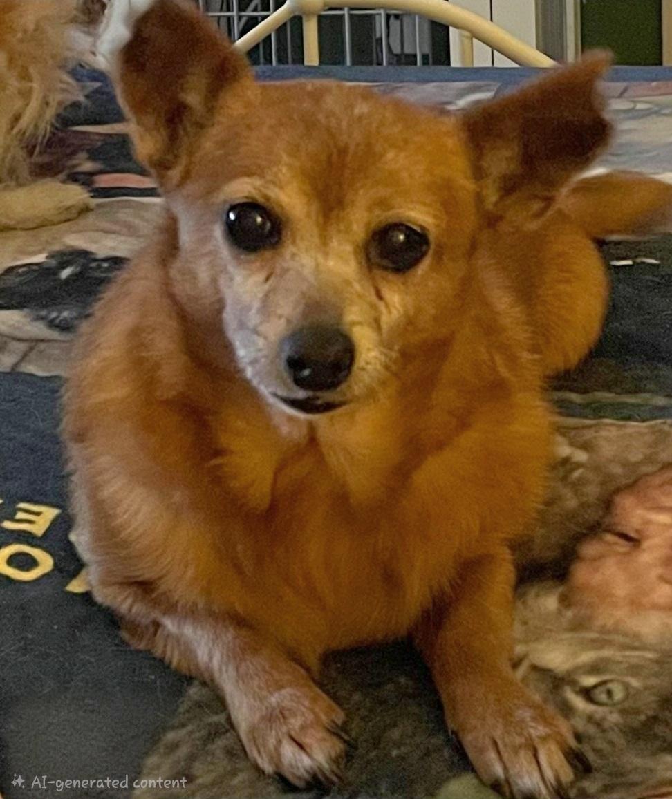 Rose, adoptable, Senior Female Chihuahua & Pomeranian.