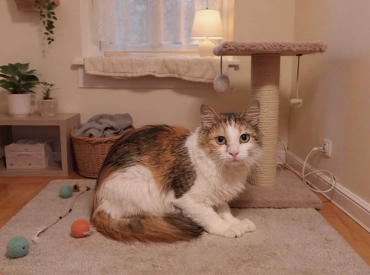 Tikka, Adopted, Adult Female Calico.