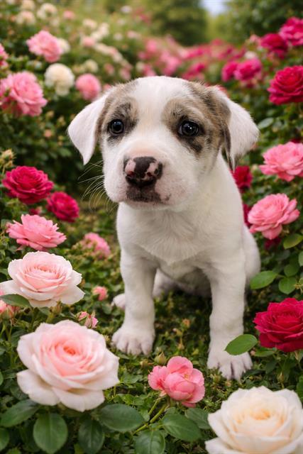 POOH, Adoptable, Puppy Female Pit Bull Terrier & Catahoula Leopard Dog.