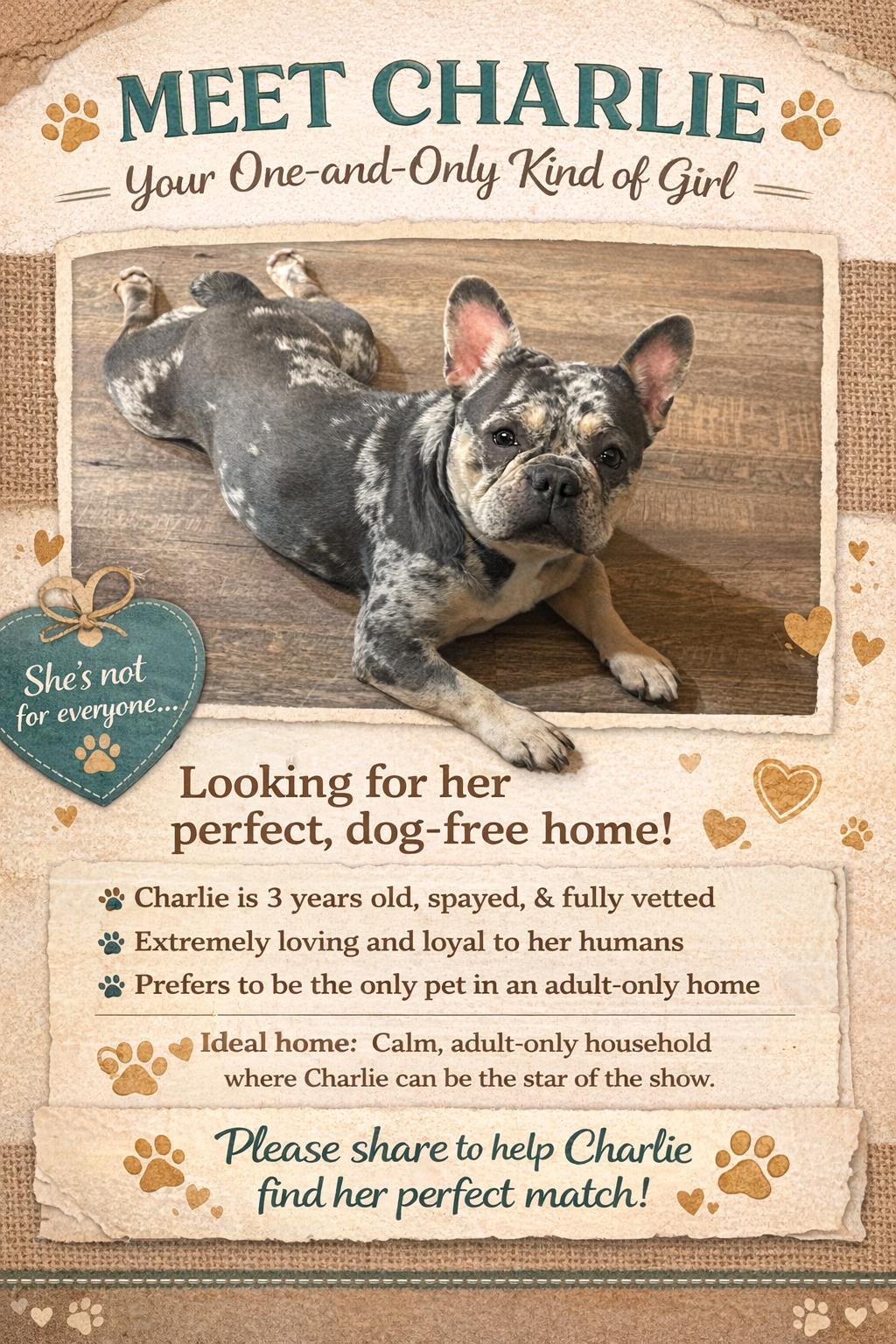 Enlarge Charlie , a ADOPTABLE French Bulldog in conroe, TX image 5/5