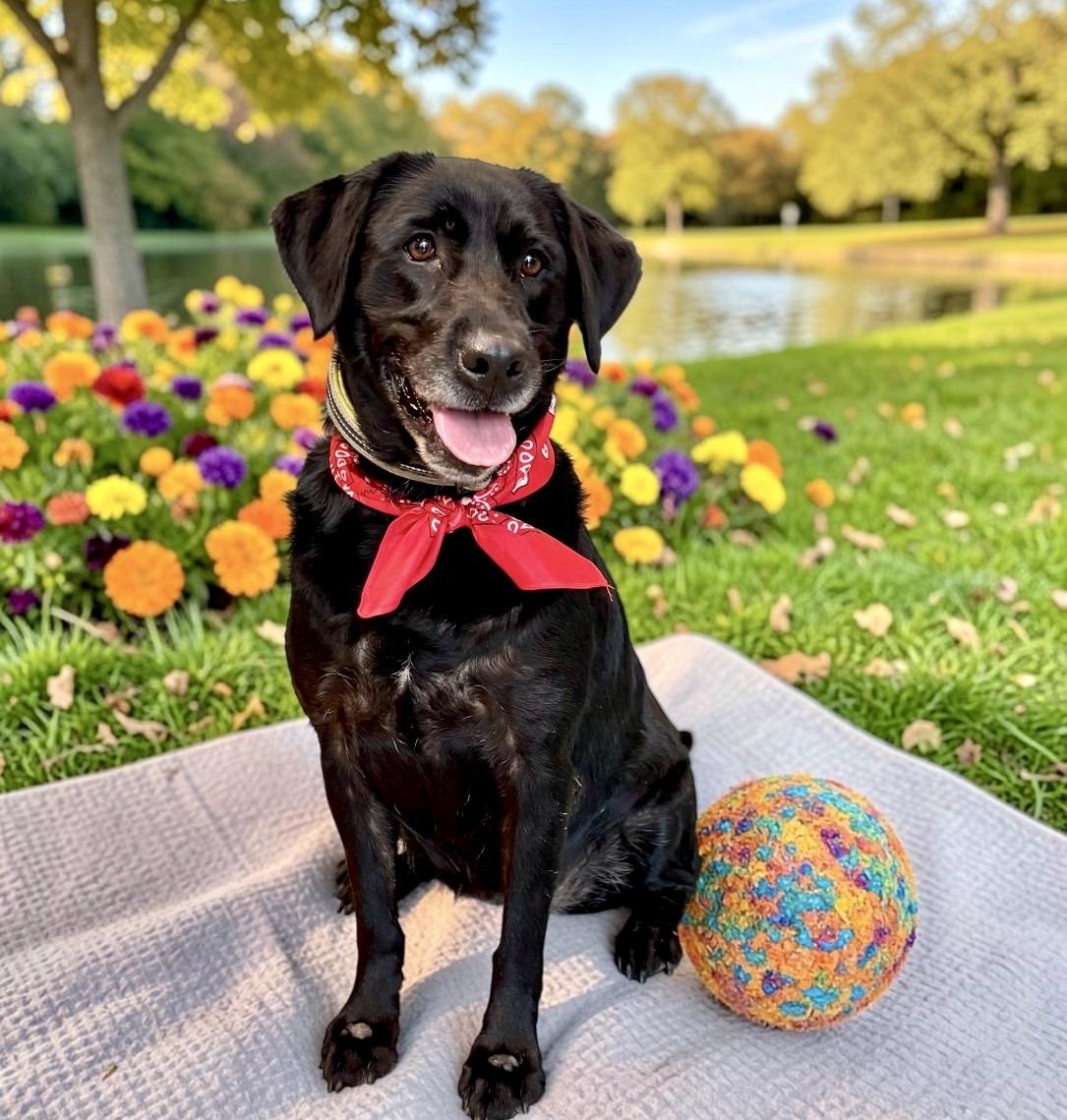 Enlarge Blackberry, a Adopted Black Labrador Retriever in Perry, IA image 2/6