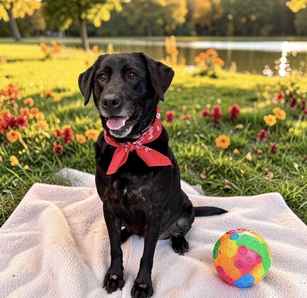 Enlarge Blackberry, a Adopted Black Labrador Retriever in Perry, IA image 5/6