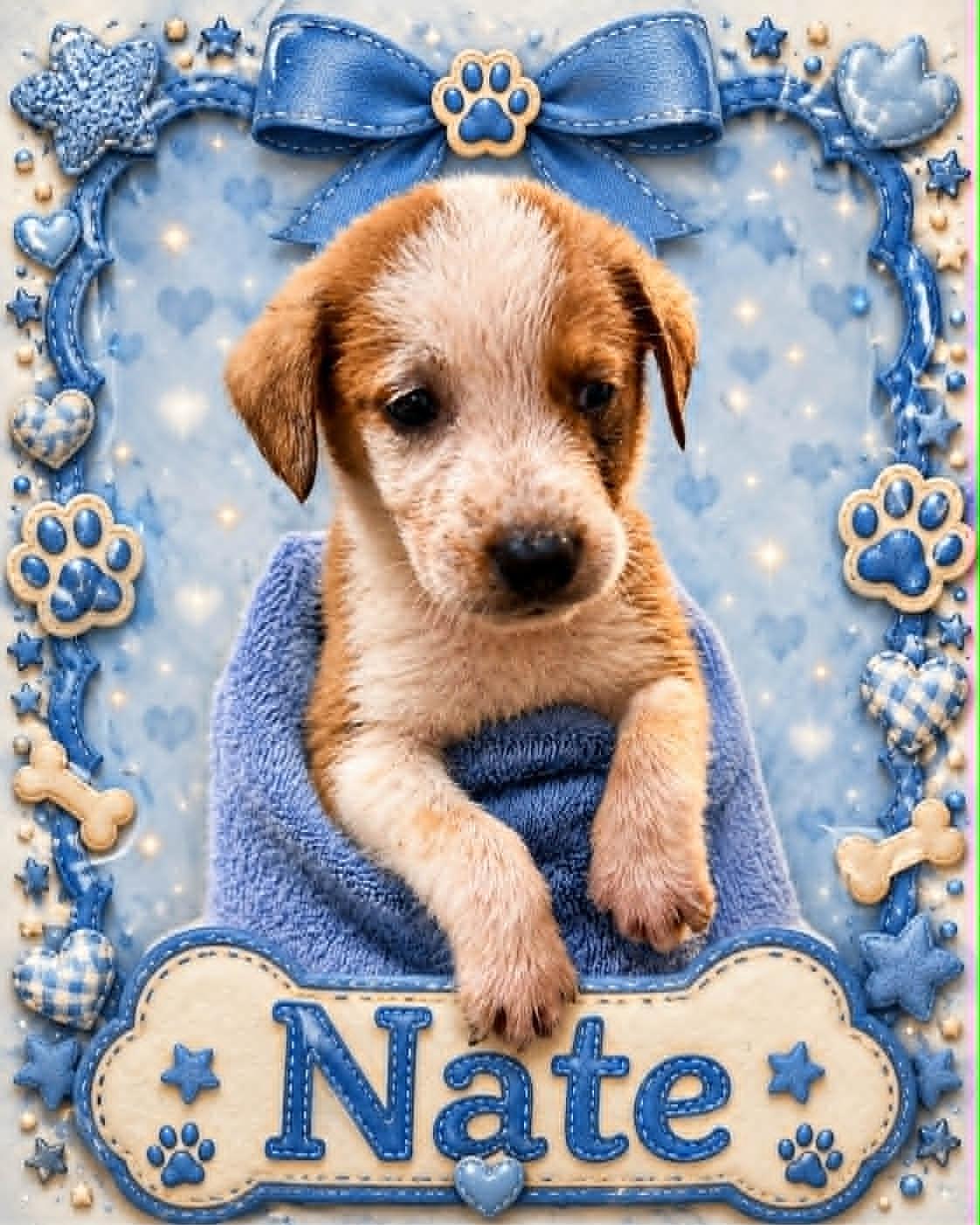Nate, ADOPTABLE, Puppy Male Australian Cattle Dog / Blue Heeler.