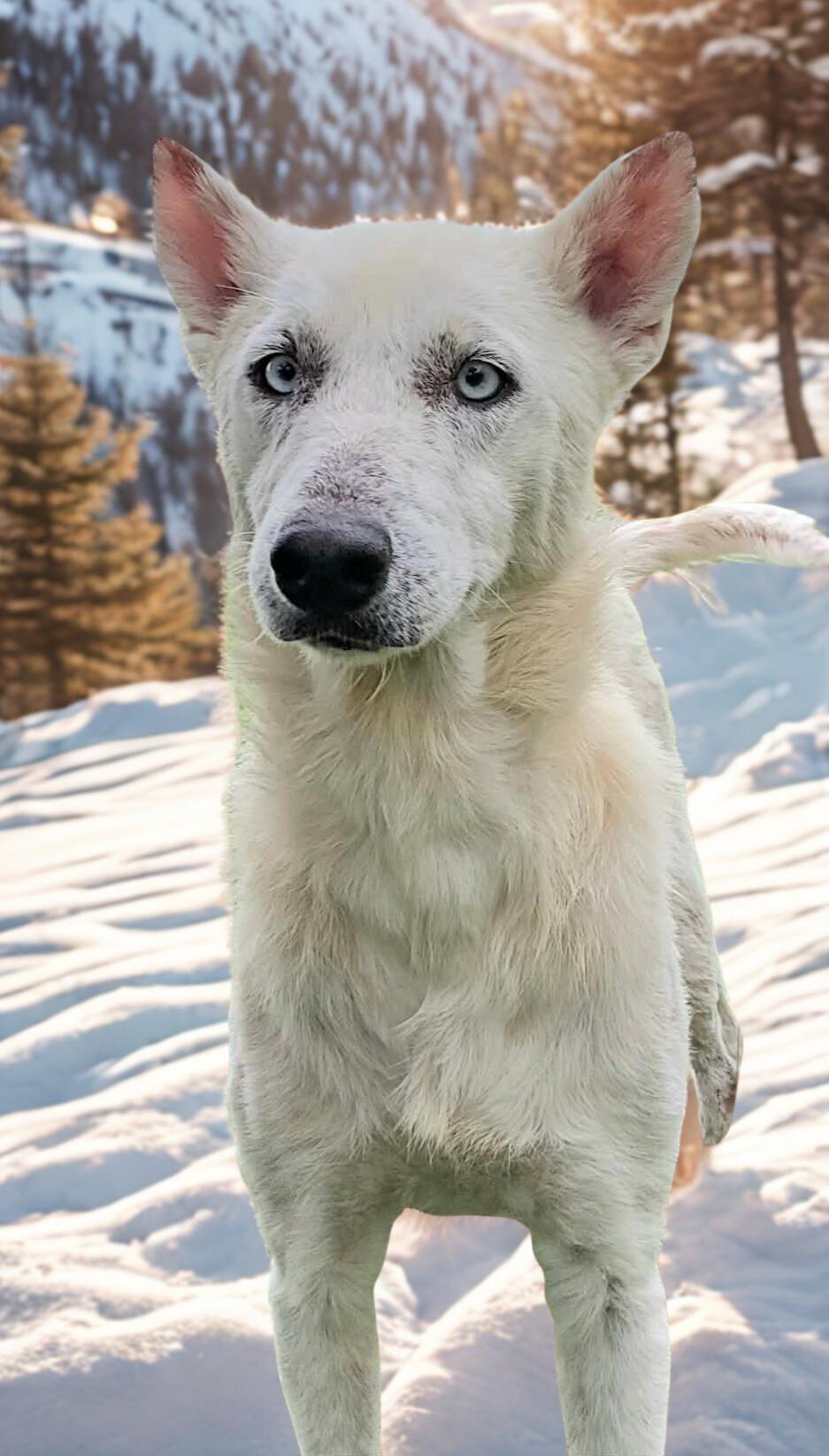 Rosie, ADOPTABLE, Young Female Shepherd & Husky.
