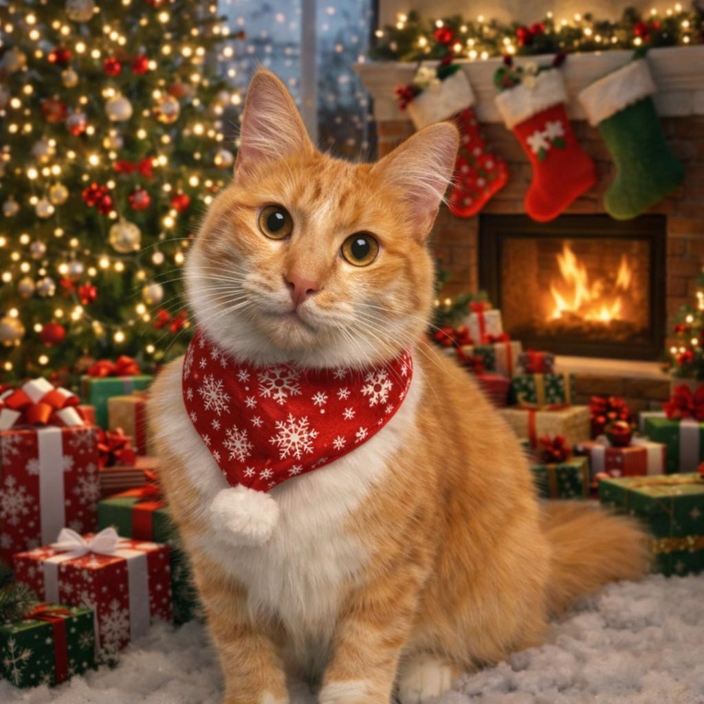 Enlarge Mufasa bonded to Scarlett, a Adoptable Domestic Long Hair in Monroe, MI image 1/3