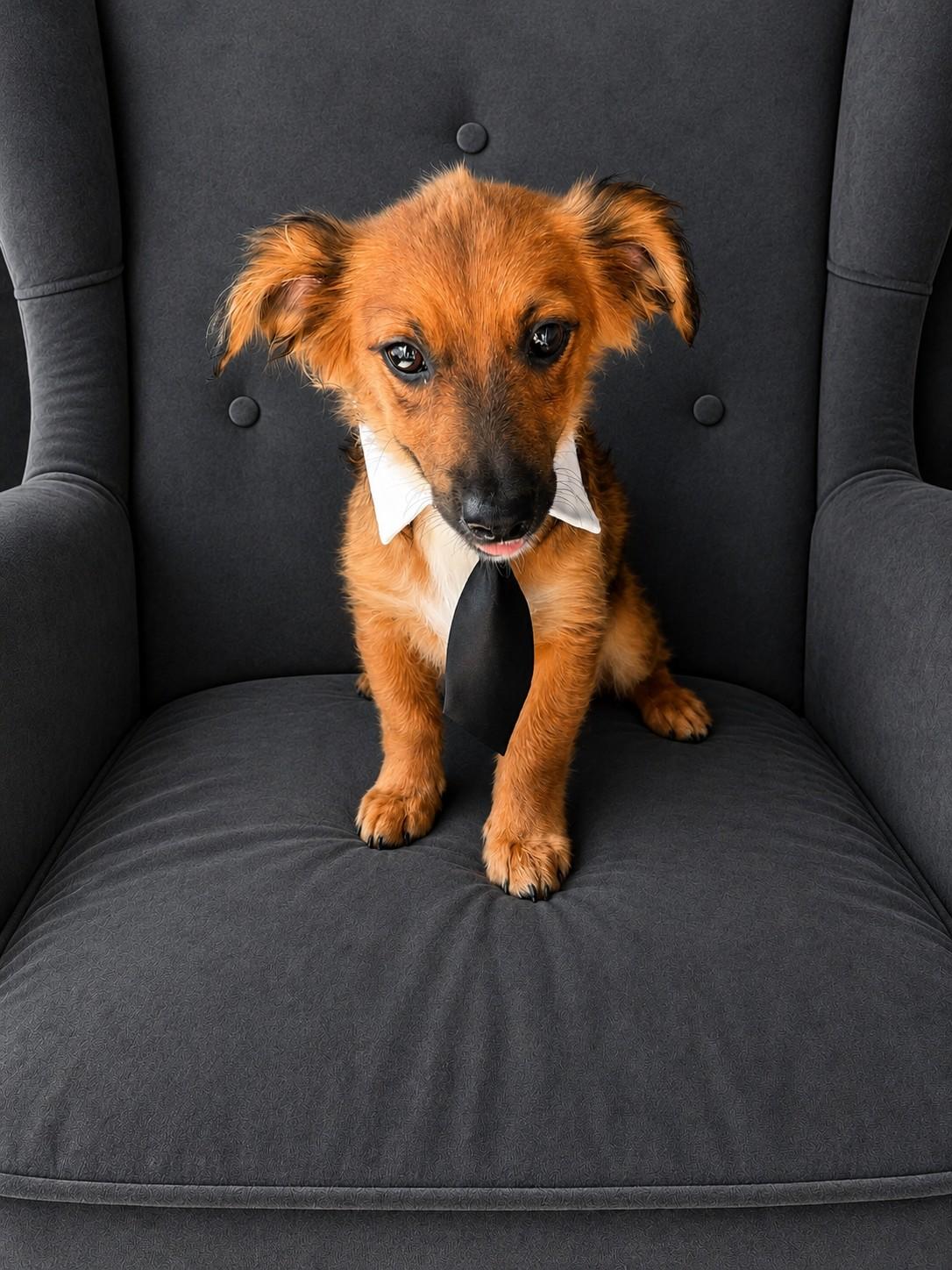 Leo, adopted, Puppy Male Dachshund (Miniature Long Haired).