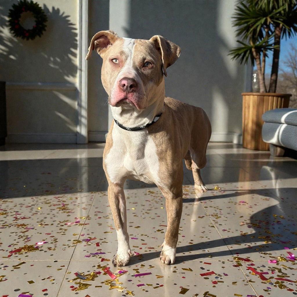 DA 24 Lemon, Adoptable, Adult Female Pit Bull Terrier.