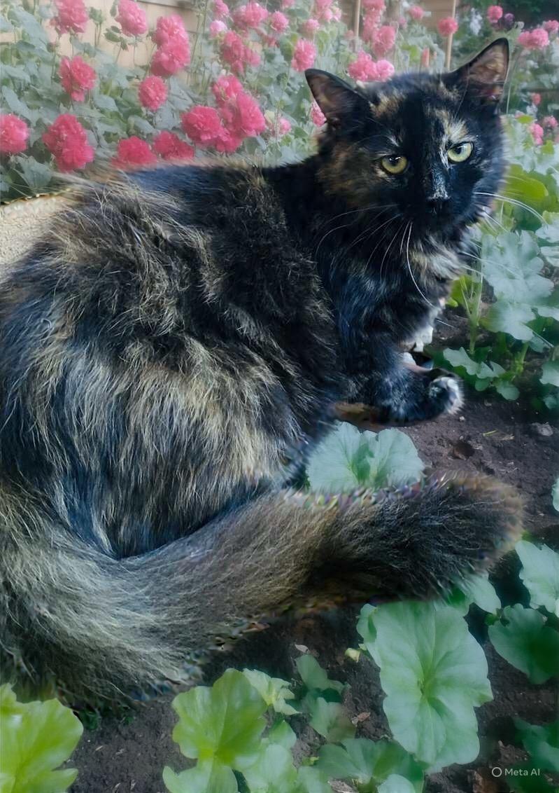 Mocha (Bonded with Latte), adopted, Kitten Female Tortoiseshell.