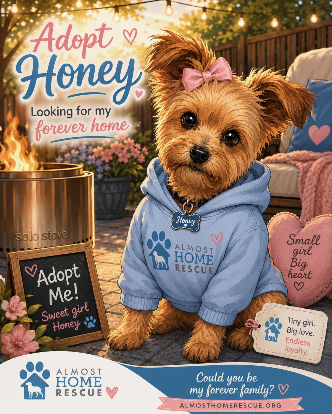 Honey, ADOPTABLE, Young Female Yorkshire Terrier.
