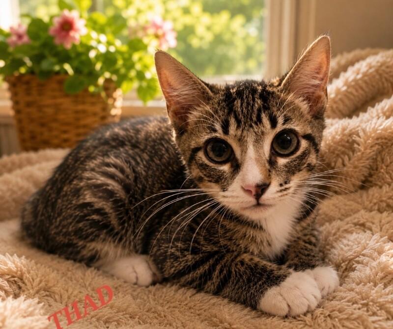 Enlarge Thad - Lioness Litter, a Adoptable Tabby in Anthem, AZ image 3/4