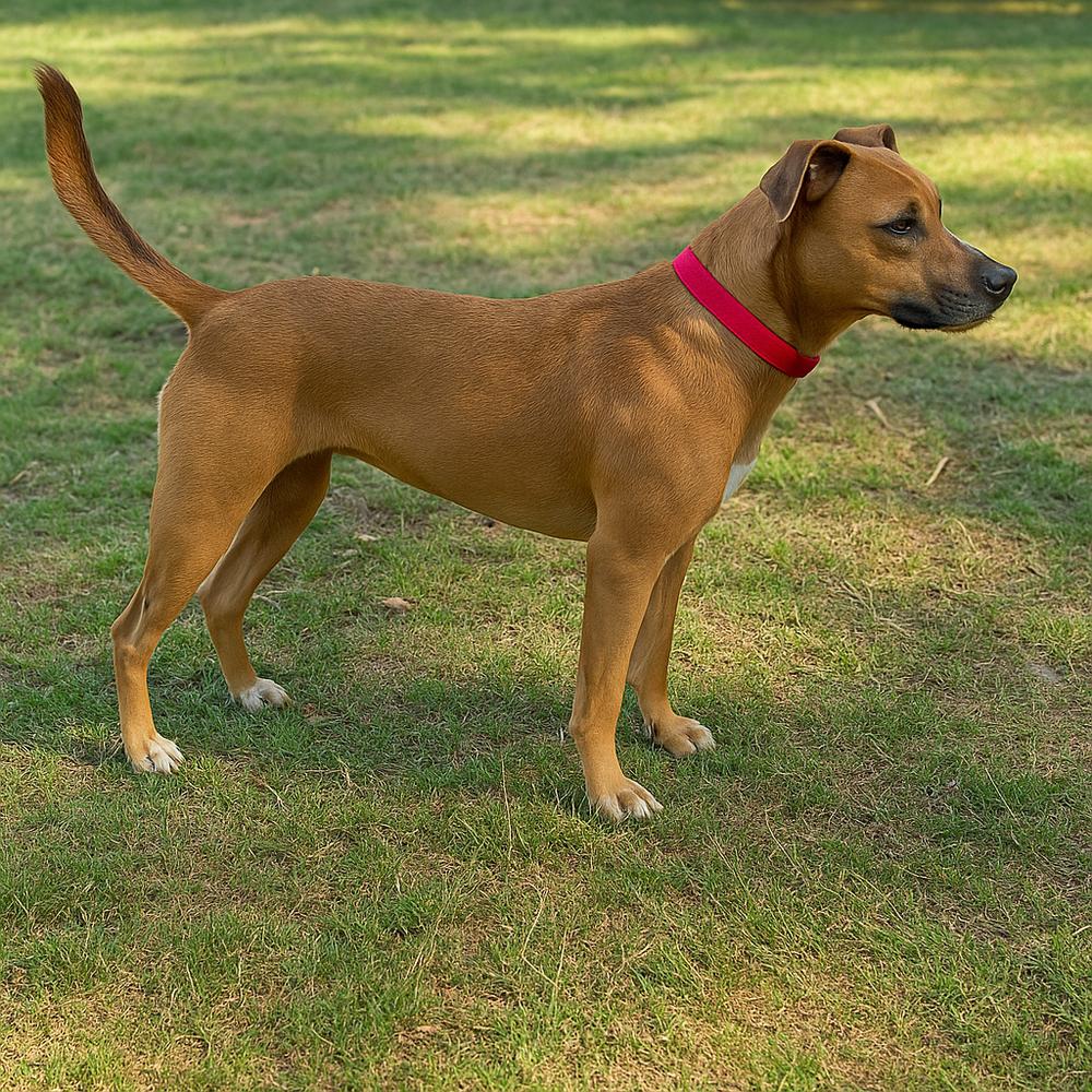 Cherry, an adoptable Chocolate Labrador Retriever, American Staffordshire Terrier in eugene, OR, 97402 | Photo Image 3