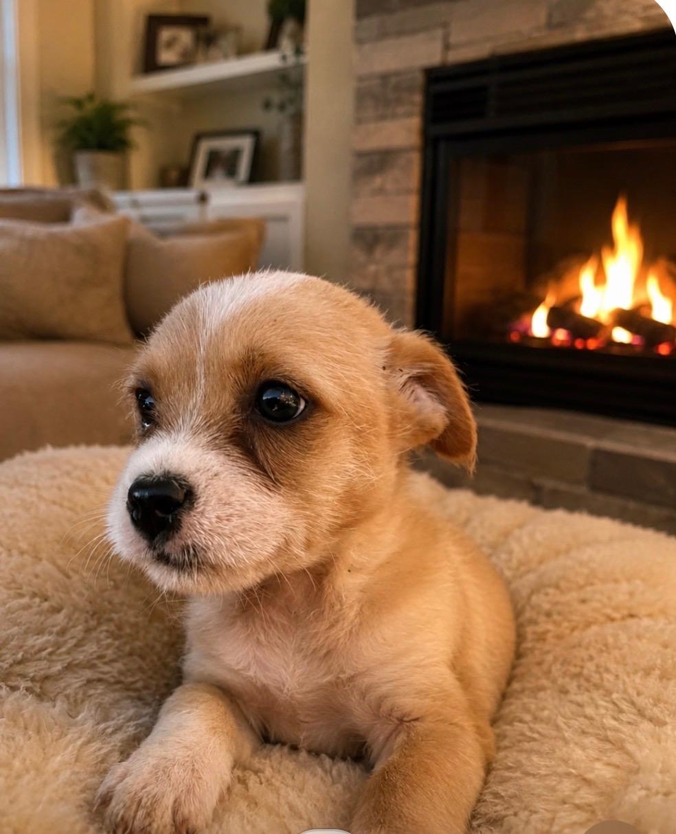 Folding Chair, adopted, Puppy Female Shih Tzu & Terrier.