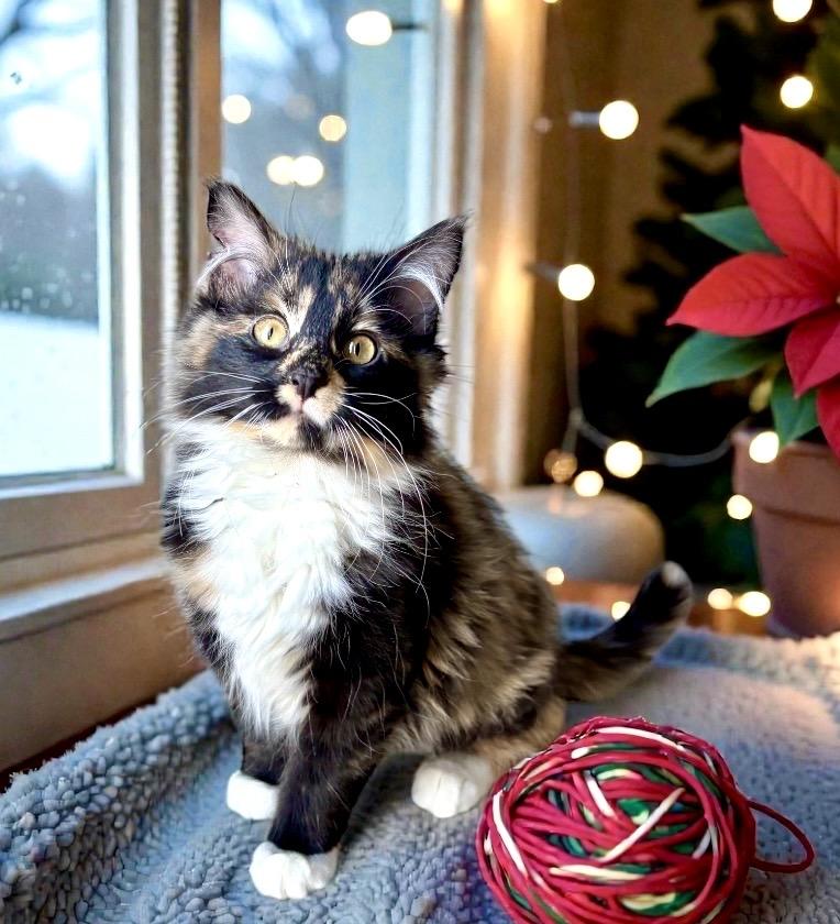 Enlarge Honey KITTEN, a Adoptable Domestic Medium Hair in Perry, IA image 4/4