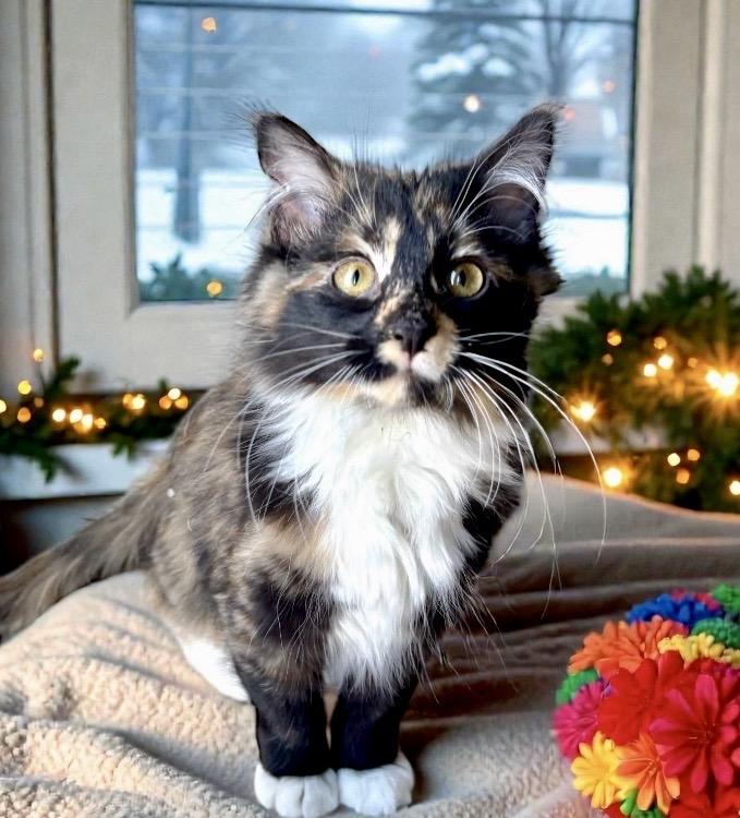 Enlarge Honey KITTEN, a Adoptable Domestic Medium Hair in Perry, IA image 2/4