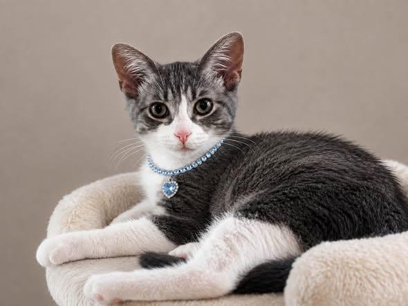 VIVI, ADOPTABLE, Kitten Female Domestic Short Hair.