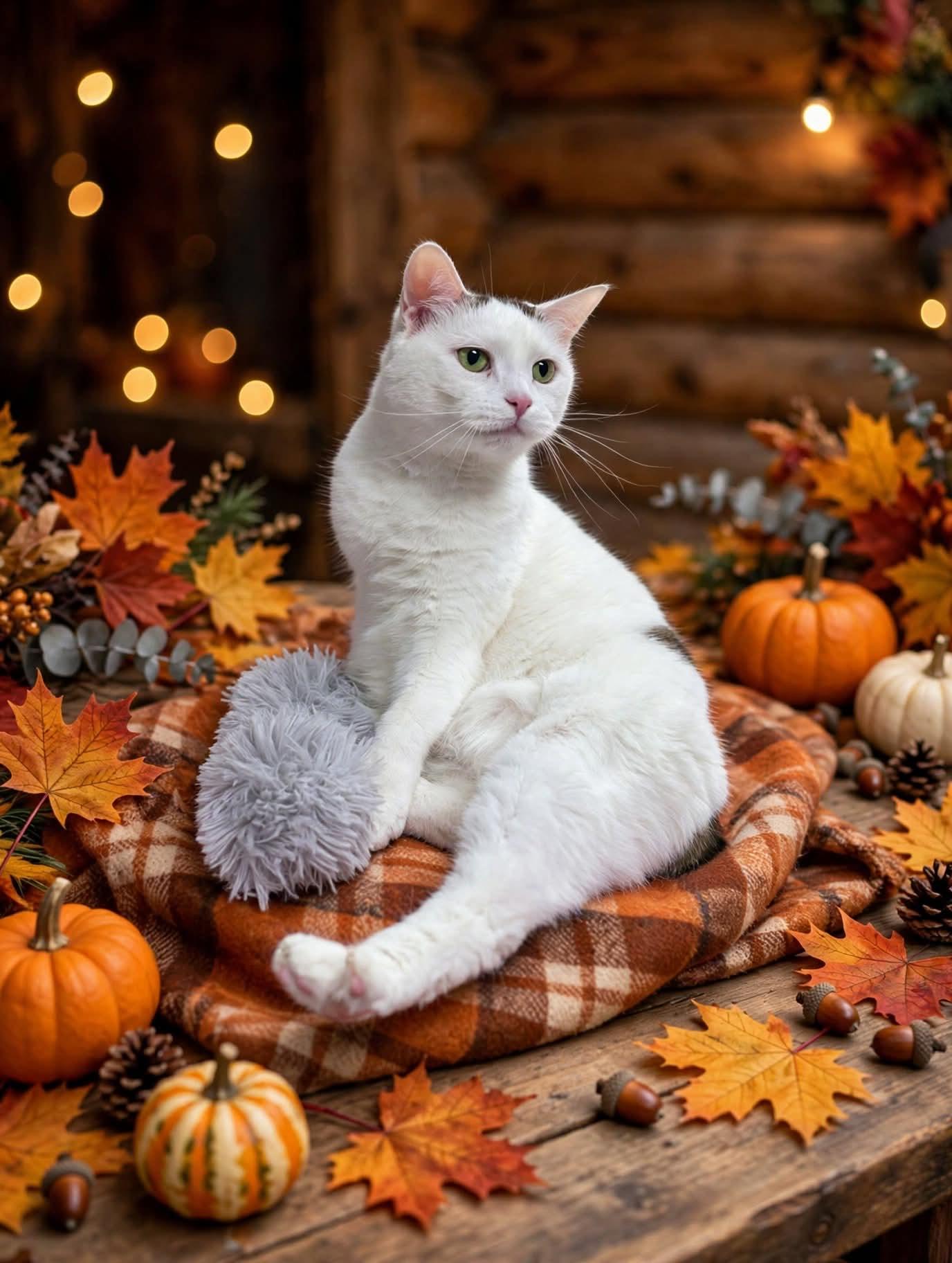 Ella, Adoptable, Adult Female Turkish Van & Manx.