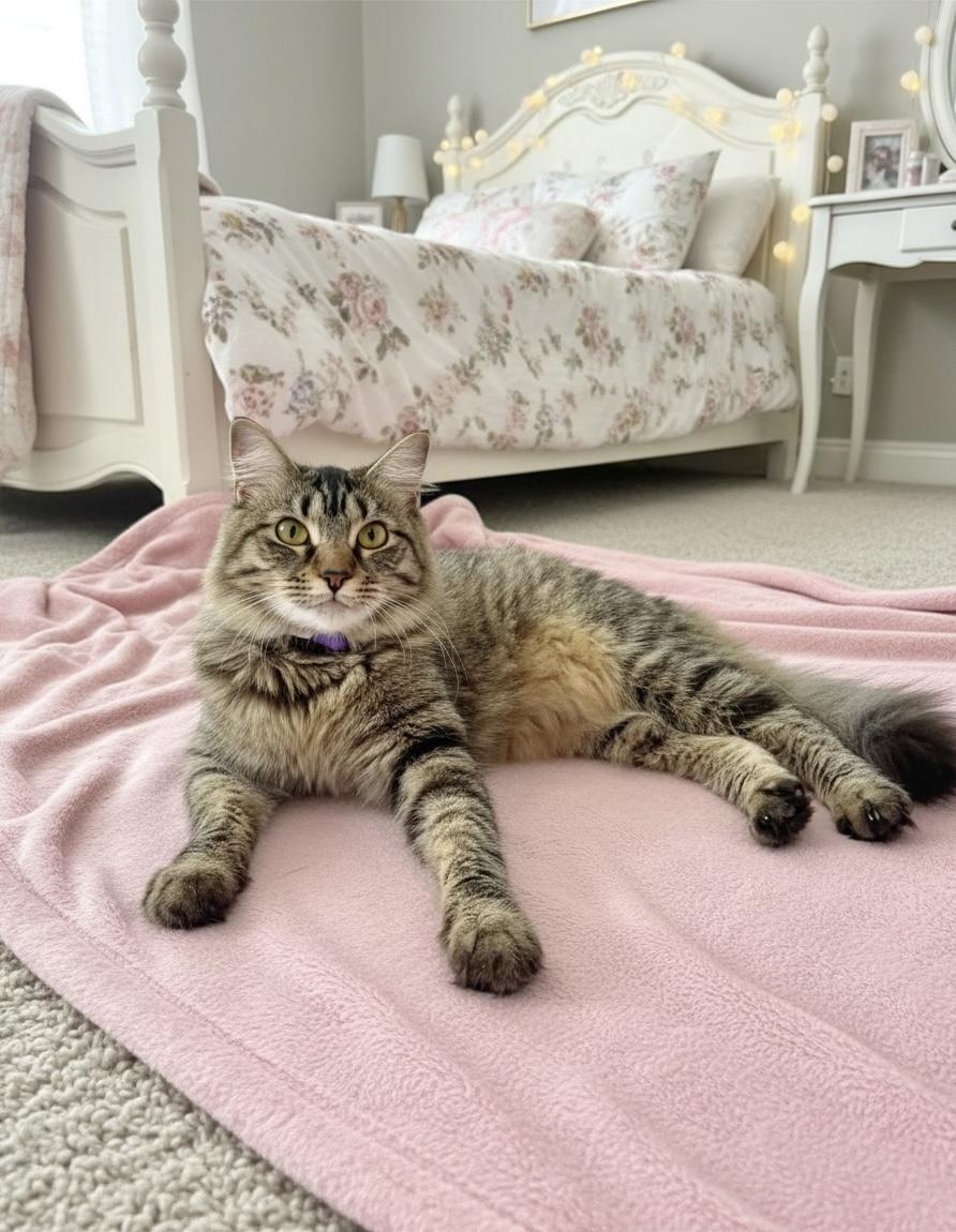 Torrie, ADOPTABLE, Young Female Domestic Long Hair.