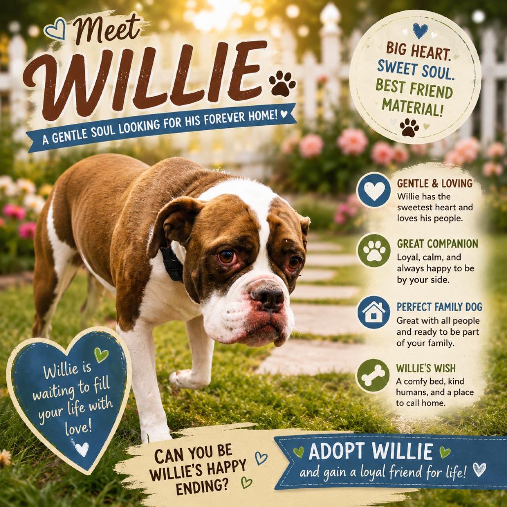 Enlarge Willie, a Adoptable American Bulldog in Waldorf, MD image 2/5