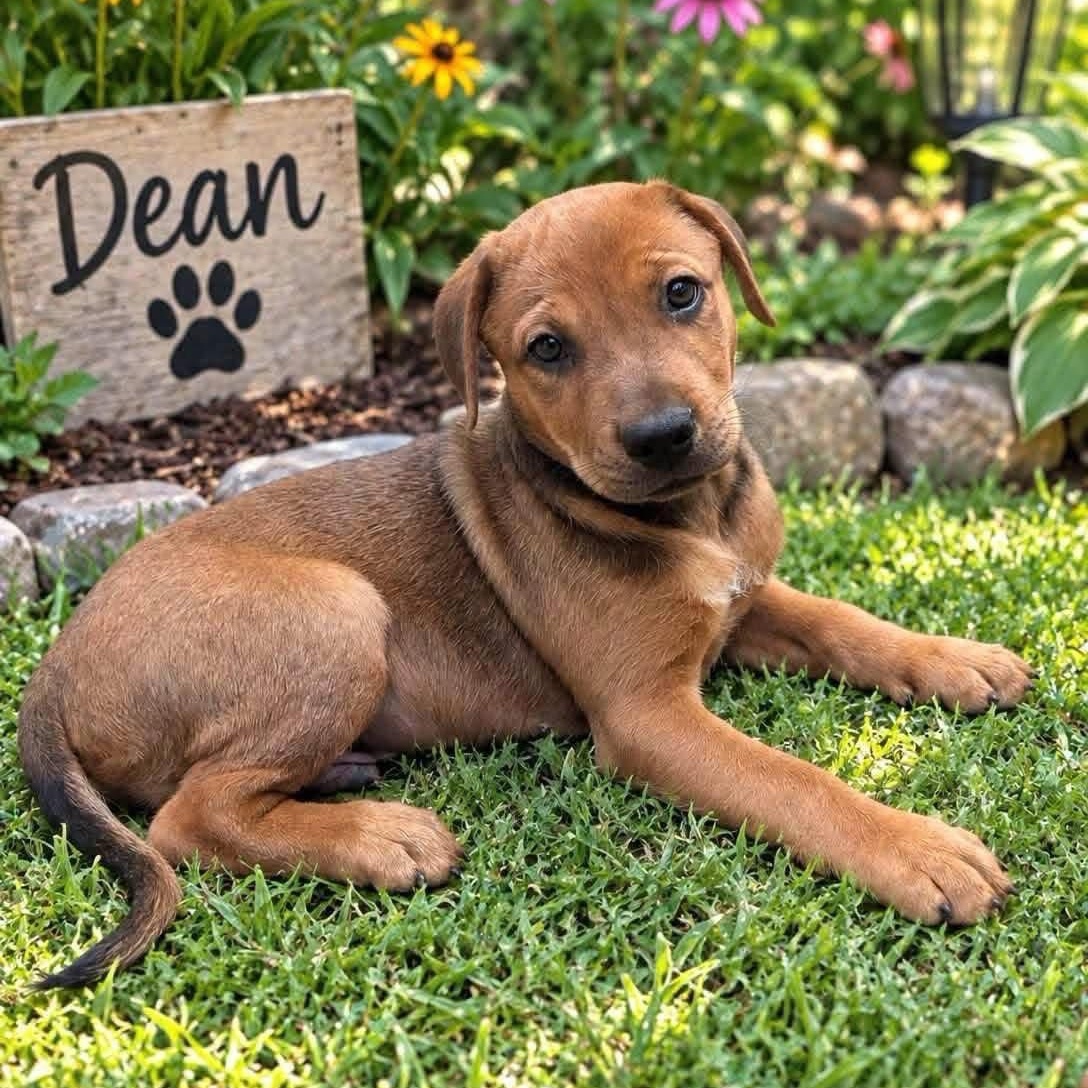 Dean, Adoptable, Puppy Male Hound & Shepherd.