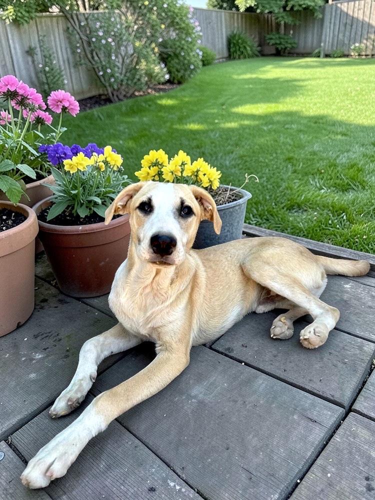 Rafaello, adopted, Puppy Male Mixed Breed.