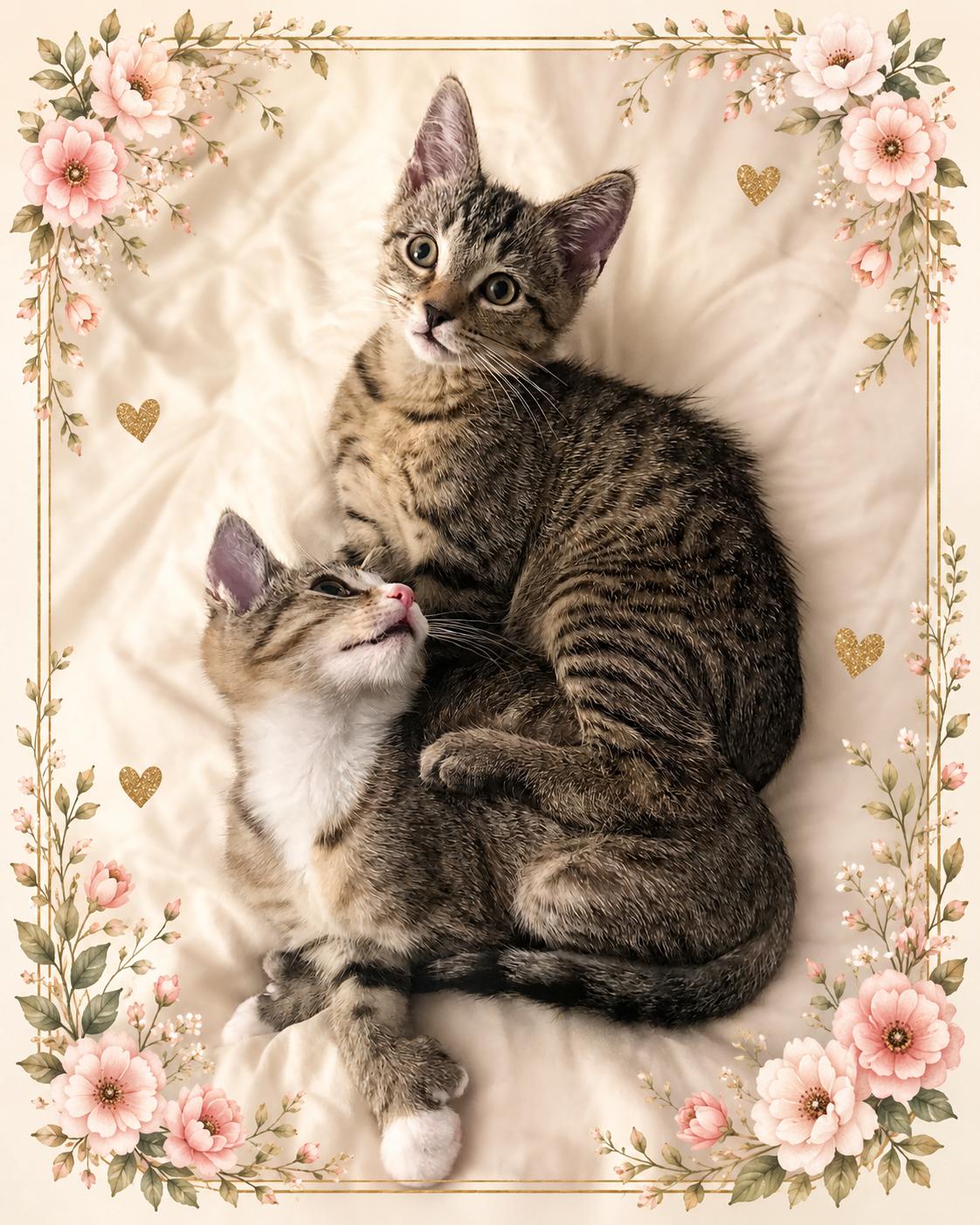 Sparkler & Rocket-Extra Toes. Extra Cuddles. Extra Love, Adoptable, Kitten Male Tabby.