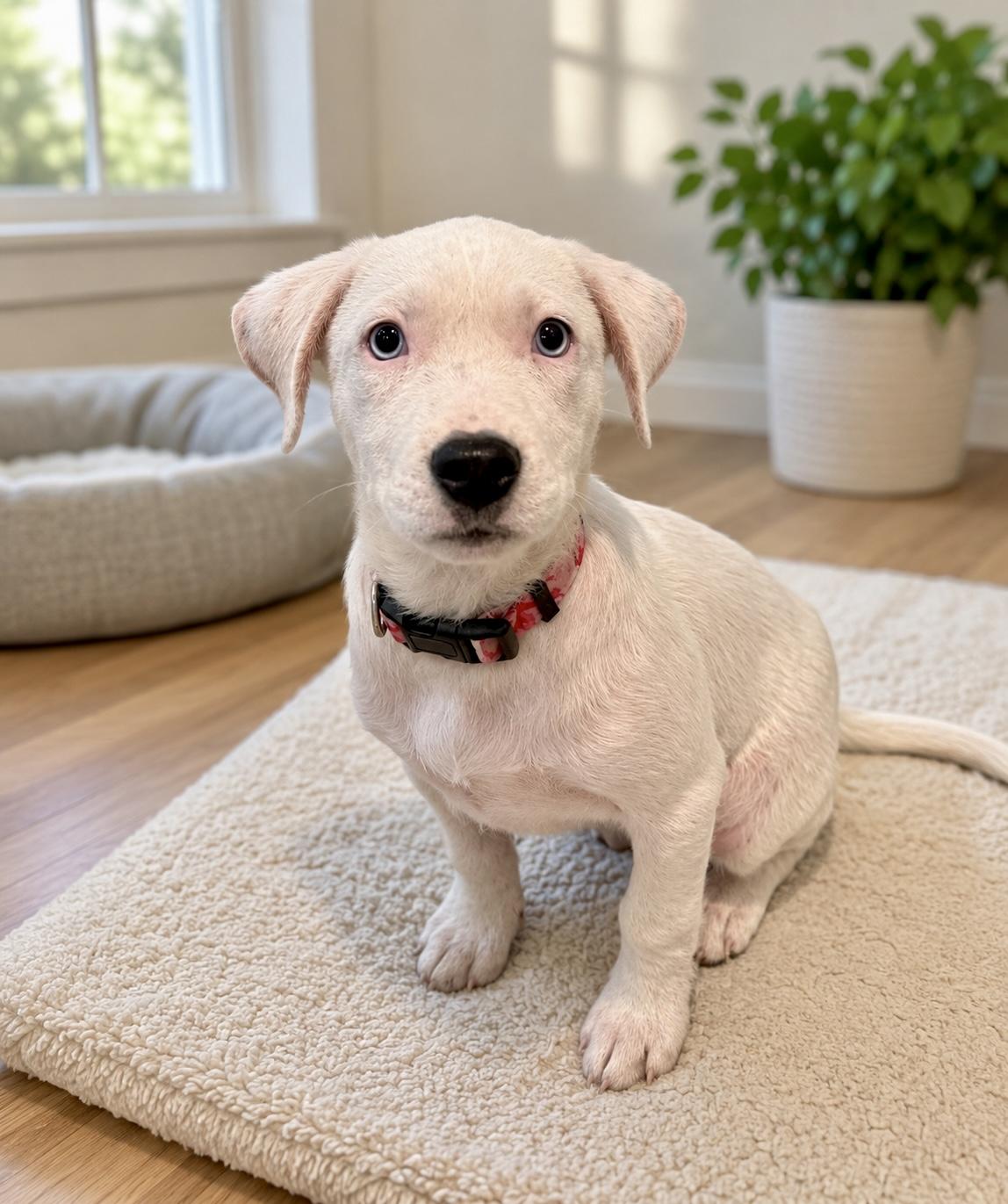 Angel - blue eyes, Adoptable, Puppy Female Labrador Retriever & Australian Shepherd.