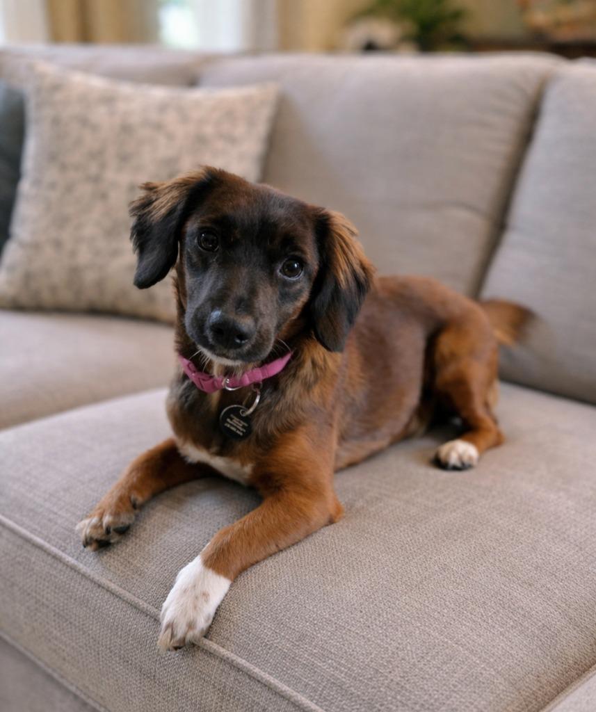 Brownie, Adoptable, Puppy Female Spaniel & Terrier.