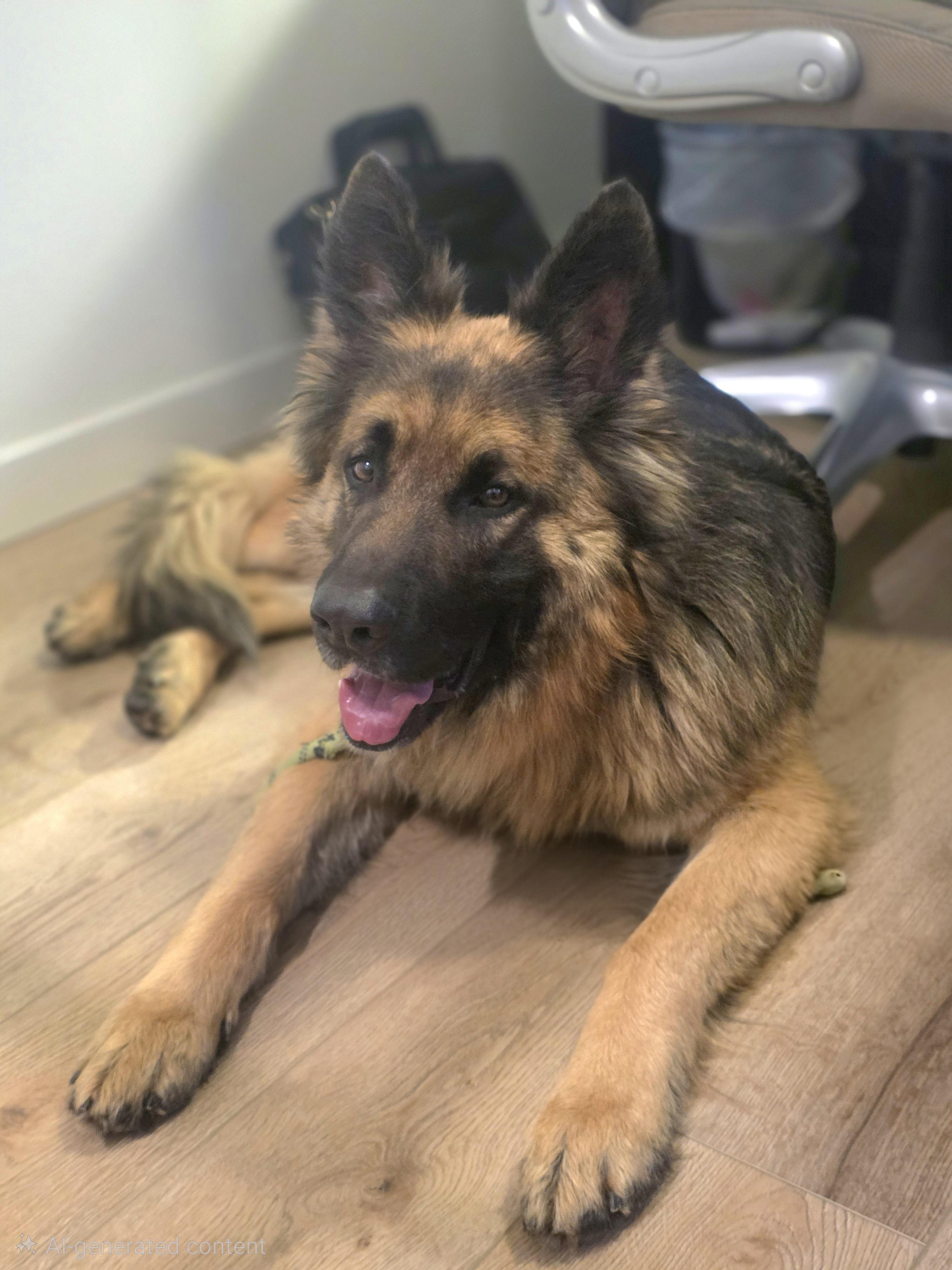 Charlie, Adopted, Young Male German Shepherd Dog.