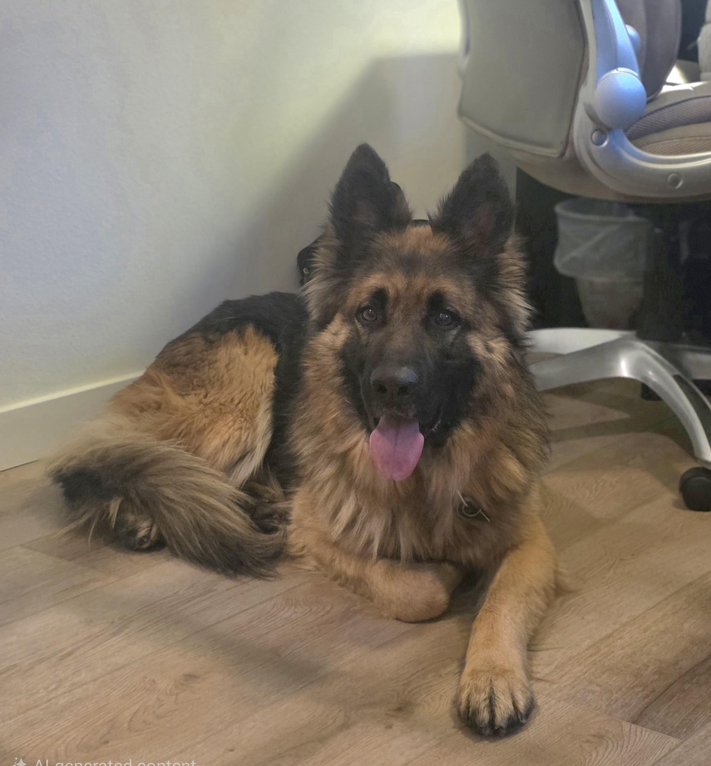 Charlie, Adopted, Young Male German Shepherd Dog.