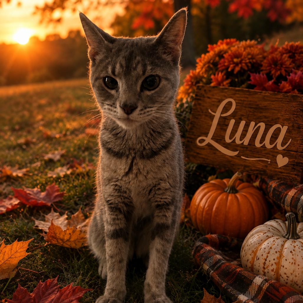 Enlarge Luna, a Adoptable Domestic Short Hair in Canton, IL image 1/1