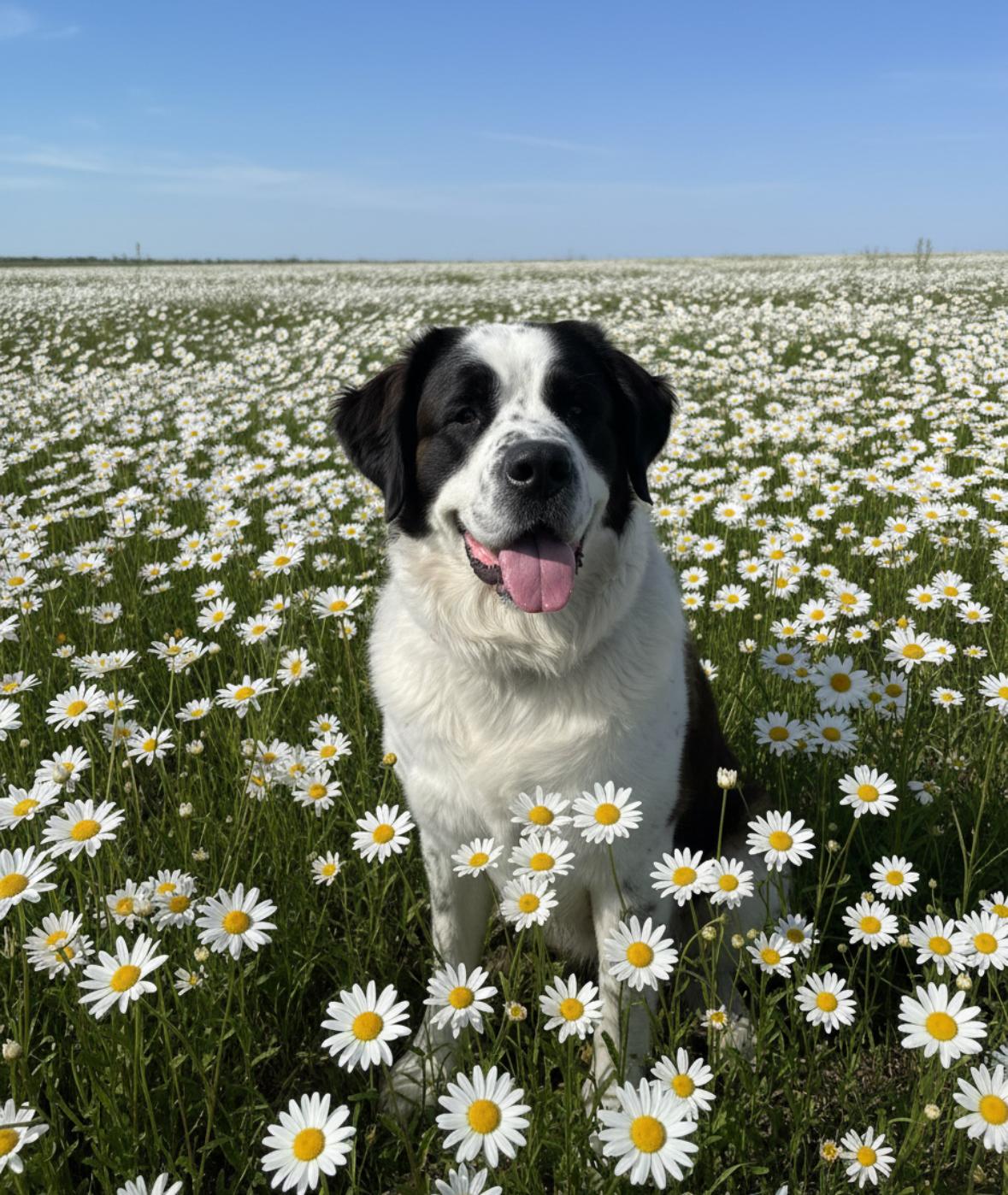 Daisy, adopted, Adult Female Saint Bernard.