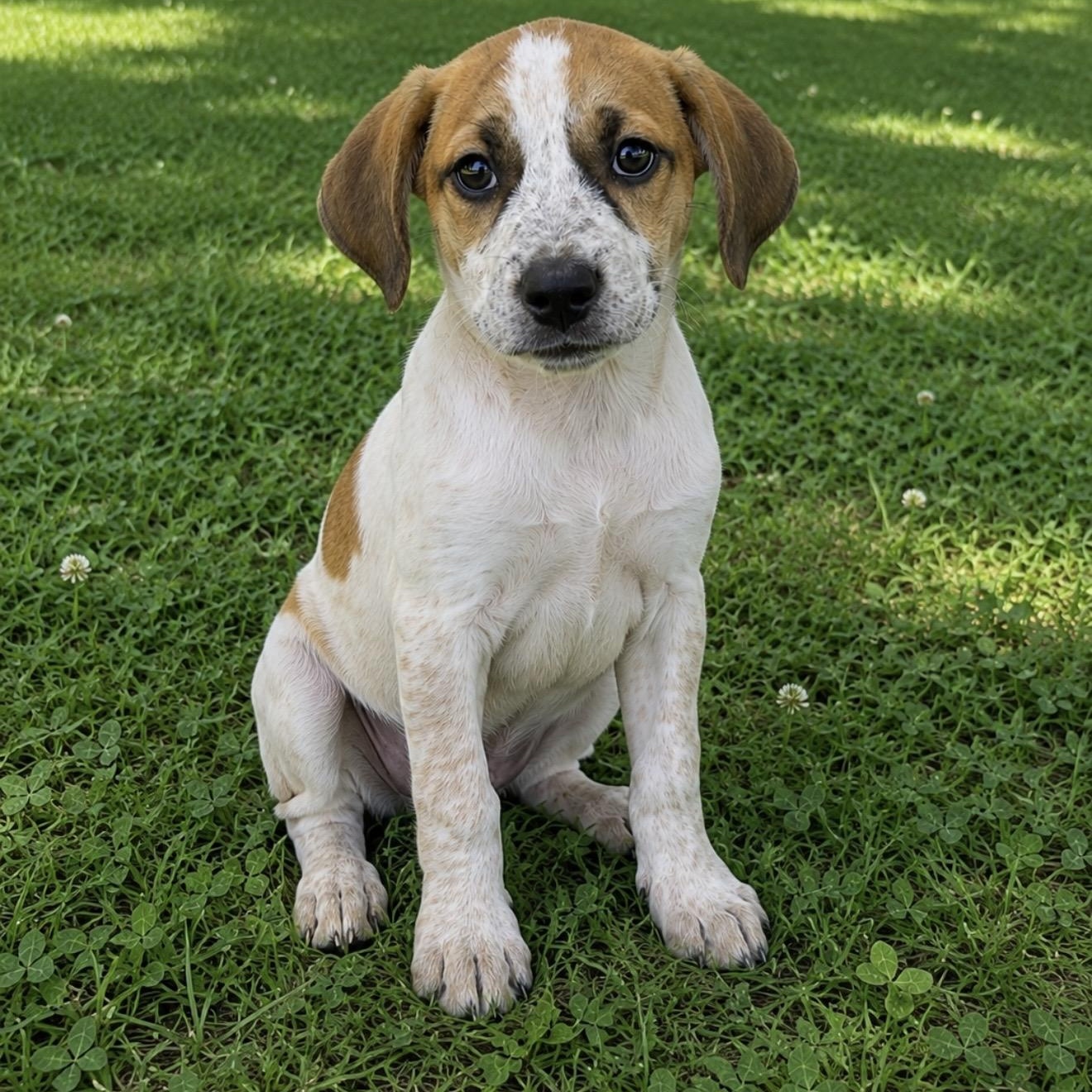 Clarabelle, ADOPTABLE, Puppy Female Mixed Breed & Pointer.