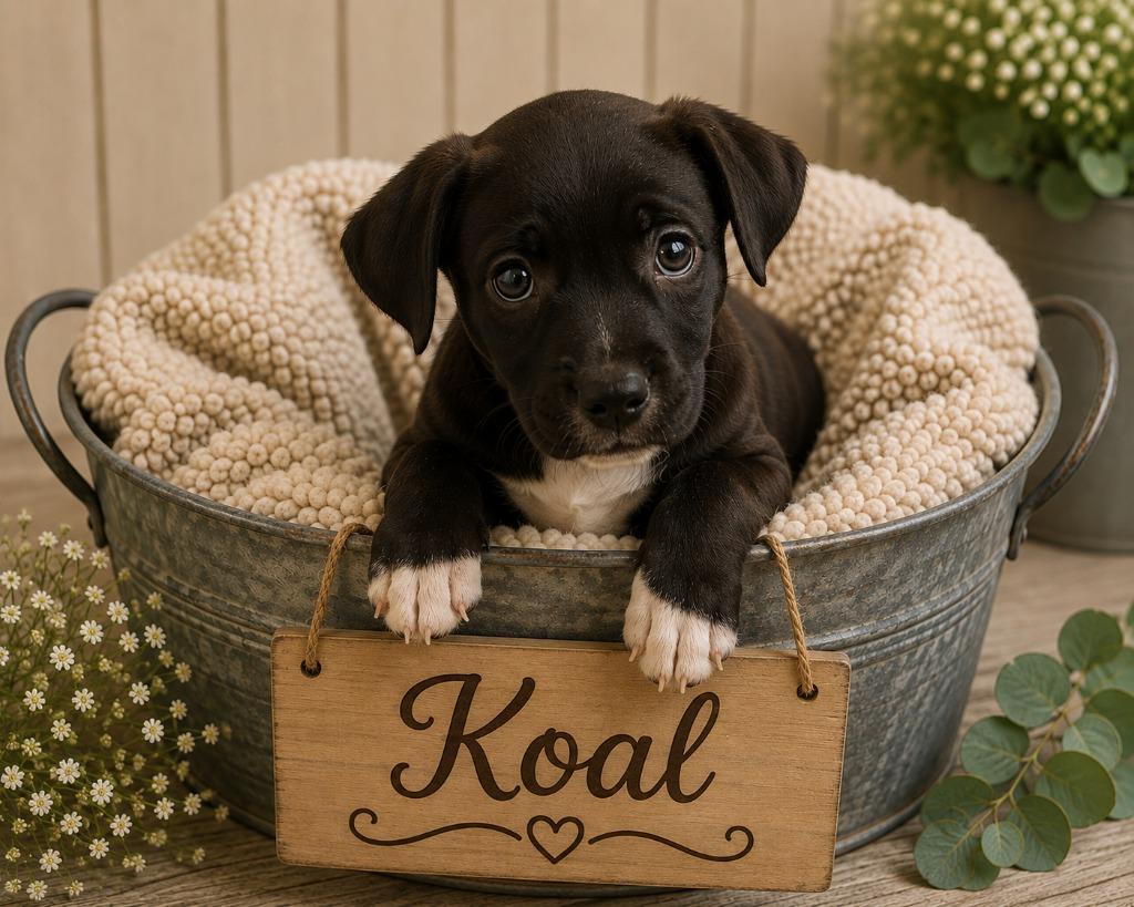Koal, Adoptable, Puppy Male Mixed Breed.